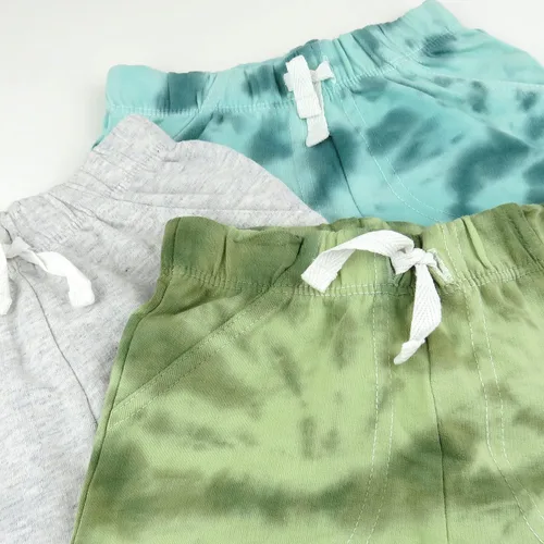 Miniatura 4 de HonestBaby Paquete de 3 pantalones cortos básicos de algodón orgánico para bebé