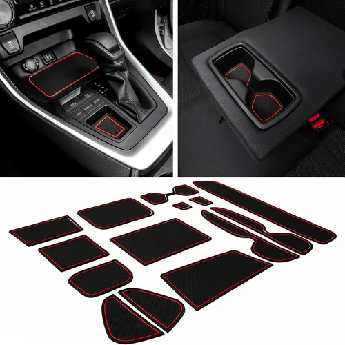 Miniatura 10 de JDMCAR Accesorios de revestimiento compatibles con Toyota RAV4 2019-2024 2025 y RAV-4 Prime 2021-2025, soporte de tazas de ajuste personalizado