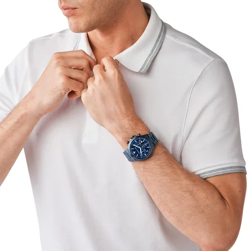 Miniatura 5 de Michael Kors Reloj cronógrafo de acero inoxidable Gage Reloj de silicona con cronógrafo de calibre