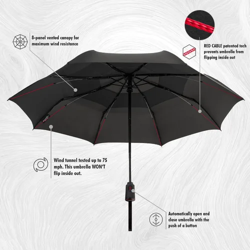 Miniatura 4 de ShedRain Vortex Automatic Compact Folding Windproof Travel Umbrella