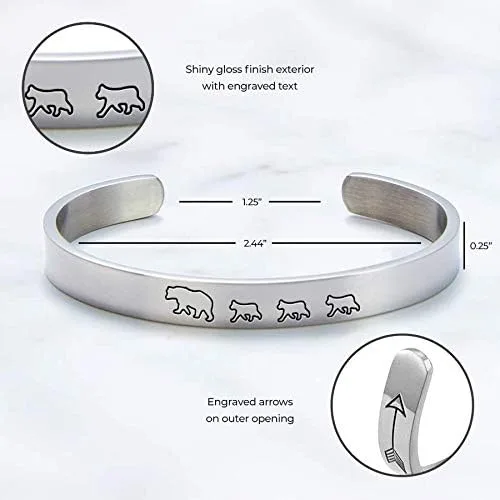 Miniatura 3 de Mint & Lily Pulsera de mantra personalizada, regalo para ella