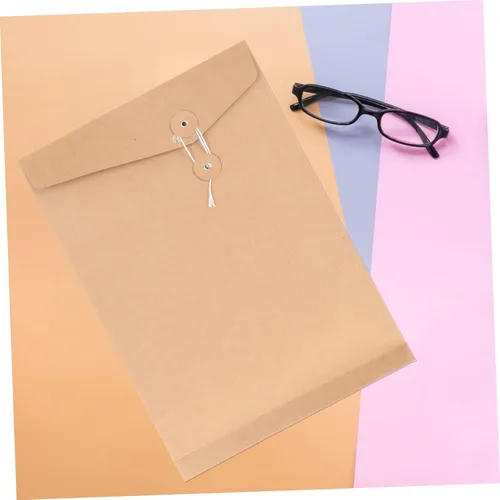 Miniatura 5 de Paquete de 10 carpetas de sobres de papel kraft para documentos A4, sobres de archivo para oficina, escuela, hogar, facturas