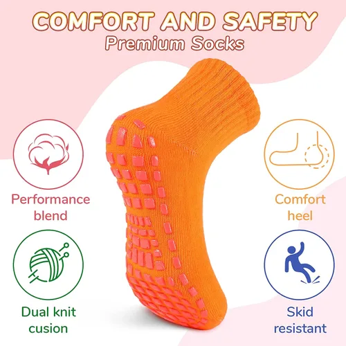 Miniatura 2 de 7 pares de calcetines antideslizantes para niños