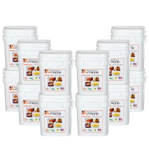 Miniatura 10 de NuManna INT-NMFP Caja de 144 menús de comida. Equipo de almacenamiento de alimentos no modificados genéticamente, para supervivencia. Raciones
