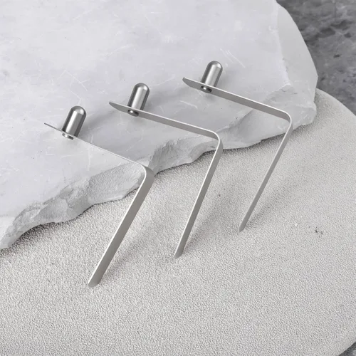 Miniatura 6 de 10 clips de resorte de acero inoxidable de 0.197 in de diámetro de botón, 0.354 in de alto, poste de tienda de campaña, kayak tubo de pala, pasador