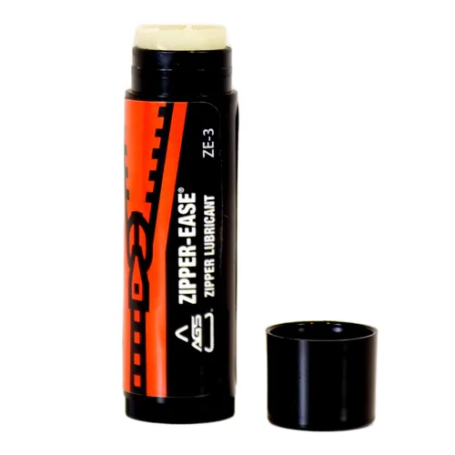 Lubricante en cera AGS Zipper-Ease para cremalleras atascadas – Bálsamo de deslizamiento fácil y sin desorden para chaquetas, abrigos, mochilas y