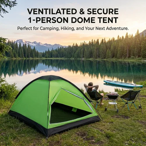 Miniatura 5 de XL Camping Tent 1/2 Person Small Tents Lightweight Waterproof Adult Kids