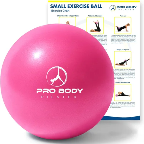 Miniatura 14 de ProBody Pilates Mini Pelota de Ejercicio - Bola de 9 Pulgadas para Entrenamiento de Estabilidad, Barra, Yoga, Núcleo y Terapia Física