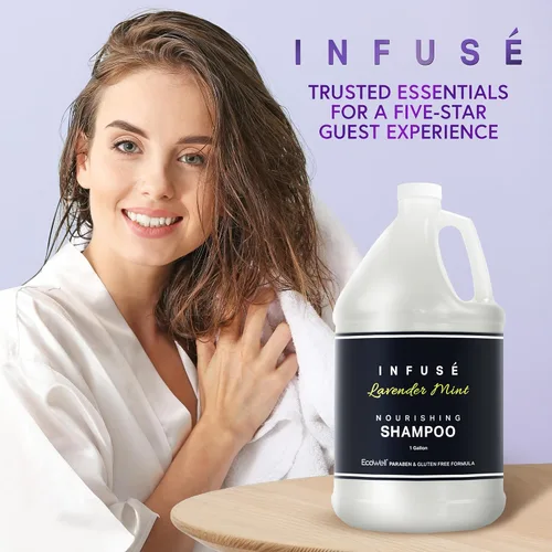 Miniatura 7 de Infundir Lavender Mint Hotel Shampoo 1 galón Para hostelería y alquileres vacacionales para rellenar dispensadores (4 galones)