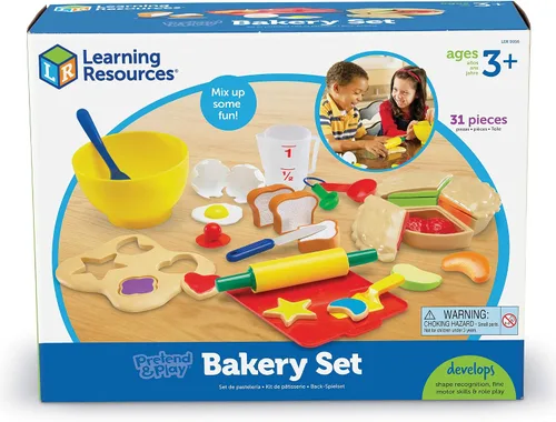 Miniatura 4 de Learning Resources Pretend & Play Juego de Panadería - 31 Piezas, Edades 3+, Juguetes de Panadería para Niños Pequeños, Cocina de Comida Preescolar