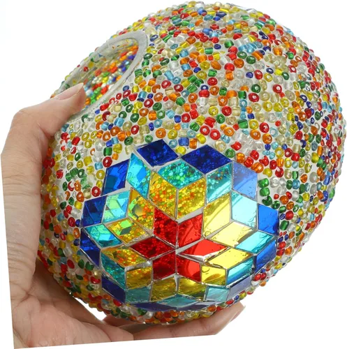 Miniatura 9 de DOITOOL Elegante pantalla decorativa para el hogar, pantalla de cristal de reemplazo para lámparas de mosaico, cubierta de lámpara de mesa de diseño