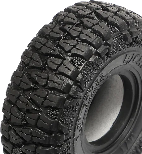Miniatura 3 de DJCRAWLER Neumáticos Blandos Adhesivos de 1.0 Pulgadas 60 * 22mm para SCX24 TRX-4M 1/18 1/24 Actualizaciones de Ruedas, Neumáticos de Goma MT