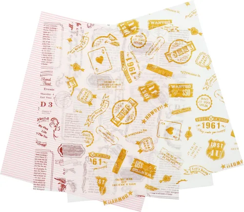 Miniatura 4 de 100 hojas de papel encerado, envolturas de delicatessen, forros de cestas, hojas cuadradas de papel de delicatessen, papel de hornear, papel Marrón