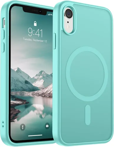 Miniatura 75 de SUPFINE Funda magnética para iPhone 11 Pro Max (compatible con MagSafe) (protección contra caídas de grado militar), delgada, translúcida mate, a