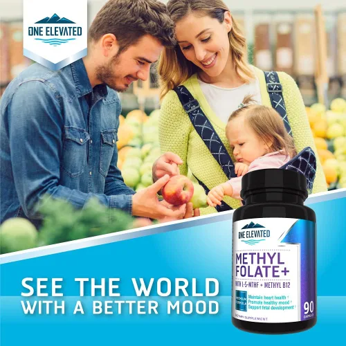 Miniatura 6 de ¡Doble Fuerza y Folato de Metilo Más Bioactivo! Formulado Únicamente con Metilcobalamina (B12) de Grado Farmacéutico Más Alto, Niacina, B1, B2 B6.