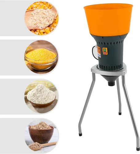Miniatura 4 de YIYIBYUS Molinillo de grano de 110 V, molinillo eléctrico de maíz, molinillo de cereales secos para granos secos/deshidratados, especias, arroz