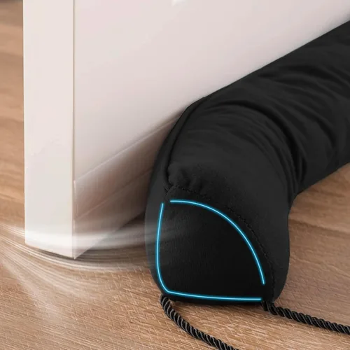 Miniatura 9 de Sunolga Paquete de 2 tapones de corriente de puerta de 36" bloquea el aire frío y caliente con cubierta lavable removible para espacios de hasta 3