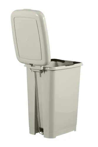 Miniatura 2 de Superio Bote de basura con pedal delgado de 16 cuartos de galón (beige suave)