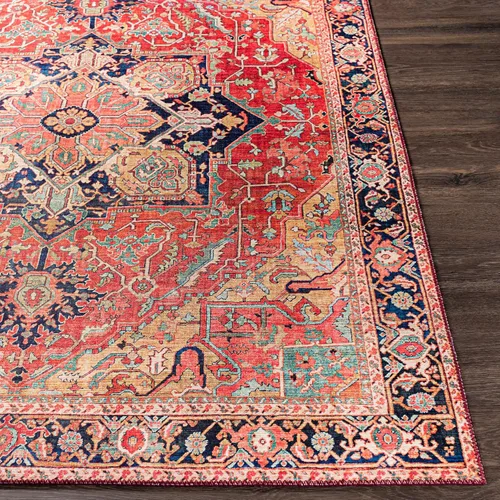 Miniatura 3 de Livabliss Alfons Medallion Alfombra oriental, 5 x 7 pies 6 pulgadas, rojo/dorado Oro rojo