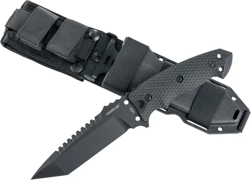 Hogue HO35129-BRK EX-F01 Hoja fija Tanto, negro, 5.5 pulgadas