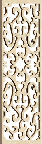 Miniatura 92 de Smithfield Paneles de pared decorativos de madera con calado, 13 3/8 pulgadas de ancho x 34 3/8 pulgadas de alto x 3/8 de alto, roble rojo rojo