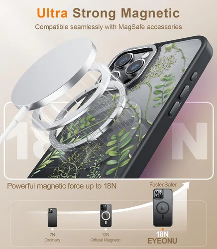 Miniatura 339 de Goodon para iPhone 15 Pro Max con protector de pantalla de privacidad, compatible con Magsafe, funda translúcida mate a prueba de golpes - Linda