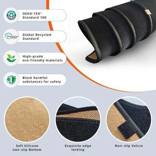 Miniatura 3 de Cubierta de salpicadero Alfombrilla de salpicadero Compatible con 2024 2023 2022 2021 2020 2019 K-IA Forte, Alfombrilla de salpicadero de coche Negro