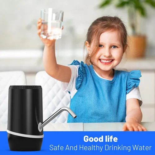 Miniatura 6 de Dispensador de agua portátil de 2 a 5 galones, bomba de botella de agua recargable para 5 galones con tapa de silicona, dispensador automático