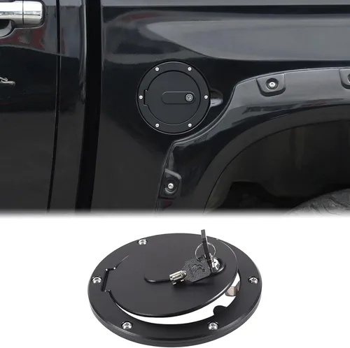 Aunginsy Tapa de Repuesto para Tanque de Combustible de Automóvil con Cerradura Antirrobo Compatible con Toyota Tundra 2007-2021 Cubierta de Puerta