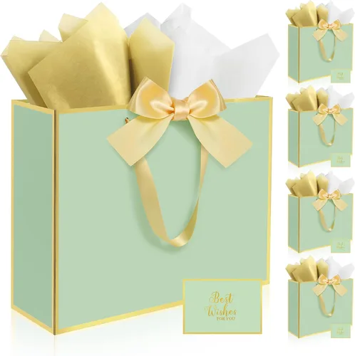 Miniatura 19 de Ethhqu Bolsas de regalo grandes con asas
