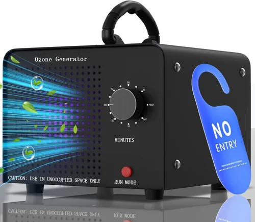 Miniatura 9 de PROGRACE Generador de ozono 148,000 mg/h - Máquina comercial de ozono - Purificador de aire de iones negativos, desodorante ionizador de O3 de alta