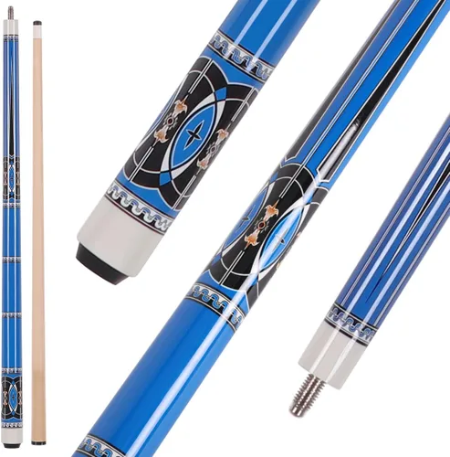 48 Inch Maple Cue Stick, Short Pool Cue Stick for Beginners, Canadian Maple Billiard Cues for Limited Spaces, 48 inch Junior Size Cue with Premium