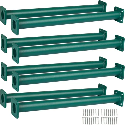Barcaloo Playground Equipment - Juego de 8 barras de mono para patio trasero, juego de 8 barras de mono de interior con recubrimiento de polvo verde