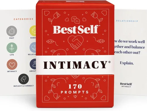 BestSelf Intimacy Deck – 170 tarjetas de conversación para parejas, juego de cartas divertido y romántico para una conexión más profunda y