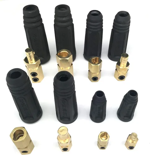 Miniatura 3 de KINGQ Junta de cable de soldadura Par de conectores rápidos Estilo DINSE 100Amp-200Amp (#6-#4) 16-25 SQ-MM 2-set