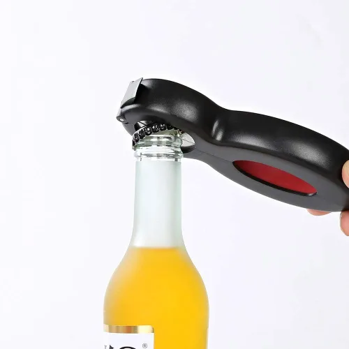 Miniatura 8 de Juego de abridor de botellas, 2 piezas inclinadas 5 en 1 y 6 en 1, abrelatas, refrescos y tarros, tapa giratoria, abridor de tarros para personas
