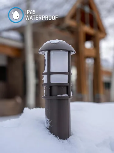 Miniatura 4 de LEONLITE Paquete de 8 bolardos LED de luz de camino de paisaje, 3 W, 12 V AC/DC, iluminación de camino de bajo voltaje, IP65 impermeable, CRI90+