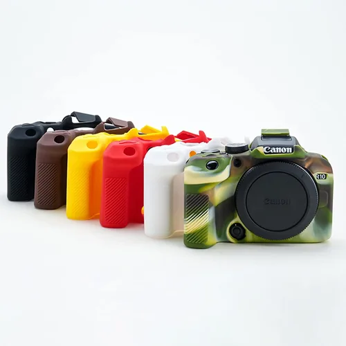 Miniatura 8 de Rieibi EOS R10 - Funda de silicona para cámara digital Canon eos R10 - Funda protectora de silicona para Canon R10 - Negro