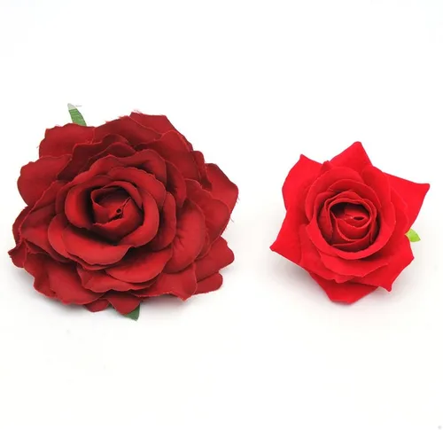 Miniatura 5 de DRESHOW 5 Pack Flower Brooch Head Ornament Bride Women Rose Flower Hair Accessories Wedding Hair Clip Flamenco Dancer