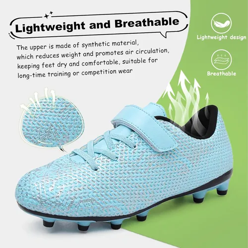 Miniatura 2 de Tacos de fútbol para niños y niñas, zapatos de fútbol de césped para jóvenes, zapatos de fútbol AG