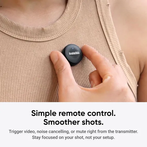 Miniatura 7 de Insta360 Mic Air (1 TX + 1 RX), Micrófono Inalámbrico con Cancelación de Ruido, Alcance de 300m, para USB-C iPhone/Android/PC/Mac, Vlog, Transmisión