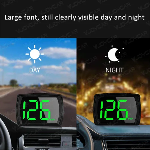 Miniatura 6 de VJOYCAR G20 Nuevo Velocímetro GPS para Coche Hud Pantalla Frontal, Medidor Digital Universal de Velocidad MPH Grupo de Instrumentos para Automóviles