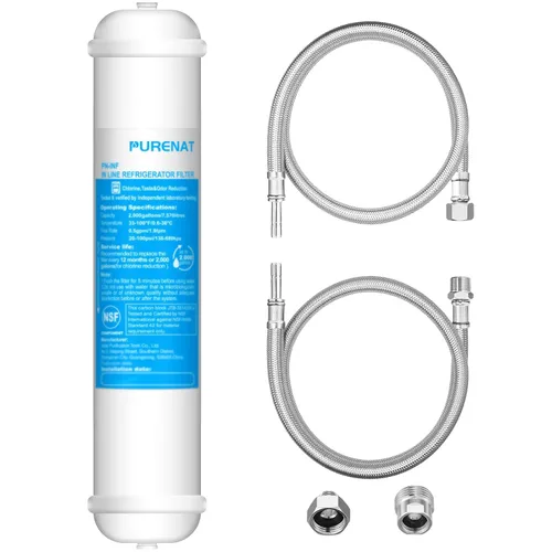 Miniatura 7 de Sistema de filtro de agua para debajo del fregadero, filtro de agua debajo del mostrador para grifo de cocina, refrigerador y máquina de hielo