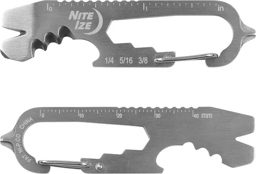 Miniatura 10 de Nite IZE KMTSE-11-R3 DoohicKey Llavero Multiherramienta, 1 Unidad (Paquete de 1), Acero Inoxidable