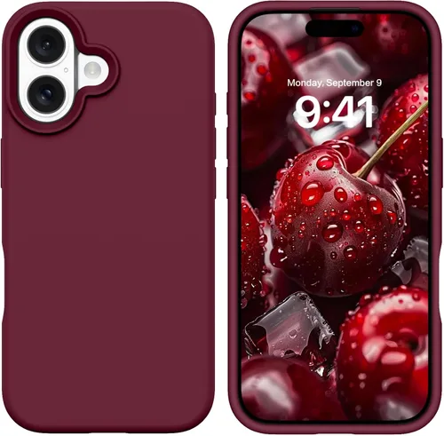 Miniatura 318 de GUAGUA Funda compatible con iPhone 17 Pro Max de 6.9 pulgadas, silicona líquida, goma de gel suave, delgada, forro de microfibra delgada