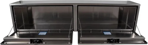 Miniatura 3 de Buyers Products 1751651 - Caja de camión de aluminio plateado con tapa superior, 72 x 13 x 16 pulgadas, Fabricada en EE. UU., Grado profesional