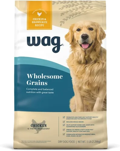 Miniatura 9 de Marca Amazon - Wag Nutrición Premium para Perros Adultos, Alimento Seco, Apoya la Salud del Estómago y la Piel, Carne de Res y Arroz Integral, Bolsa