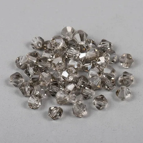 Miniatura 33 de 200 cuentas de cristal de transparencia austriaca, cuentas de vidrio bicona, cuentas espaciadoras sueltas para manualidades, pulseras, aretes