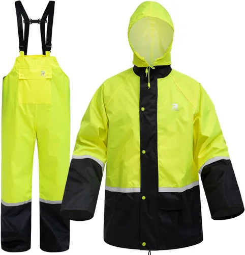 Miniatura 8 de RainRider Trajes impermeables y transpirables para hombres - Abrigo de lluvia Oxford duradero con pantalones