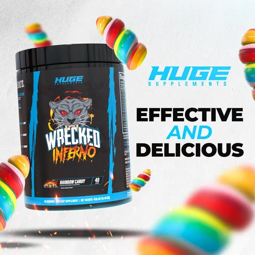 Miniatura 5 de Wrecked Inferno - Pre-entrenamiento termogénico para hombres y mujeres, aumenta la energía, aumenta la termogénesis y el metabolismo, mejora